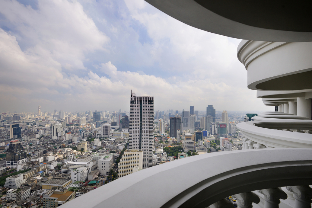 city skyline view from siute